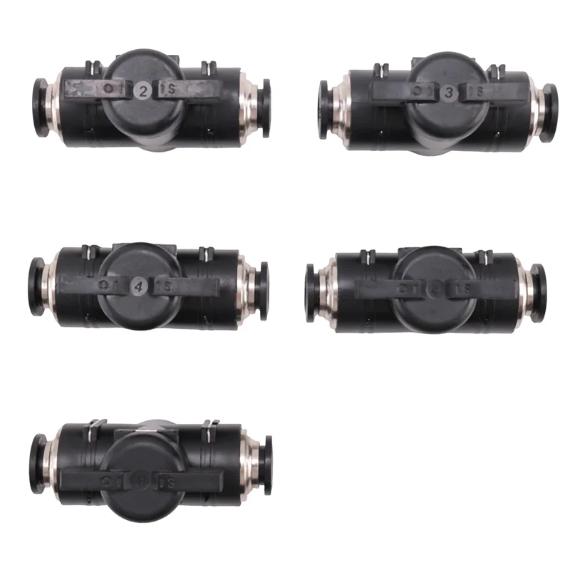 

ABSS-Pneumatic Ball Valve Push To Connect Fittings Ball Valve Air Flow Control Valve Air Fittings Straight Quick Connect