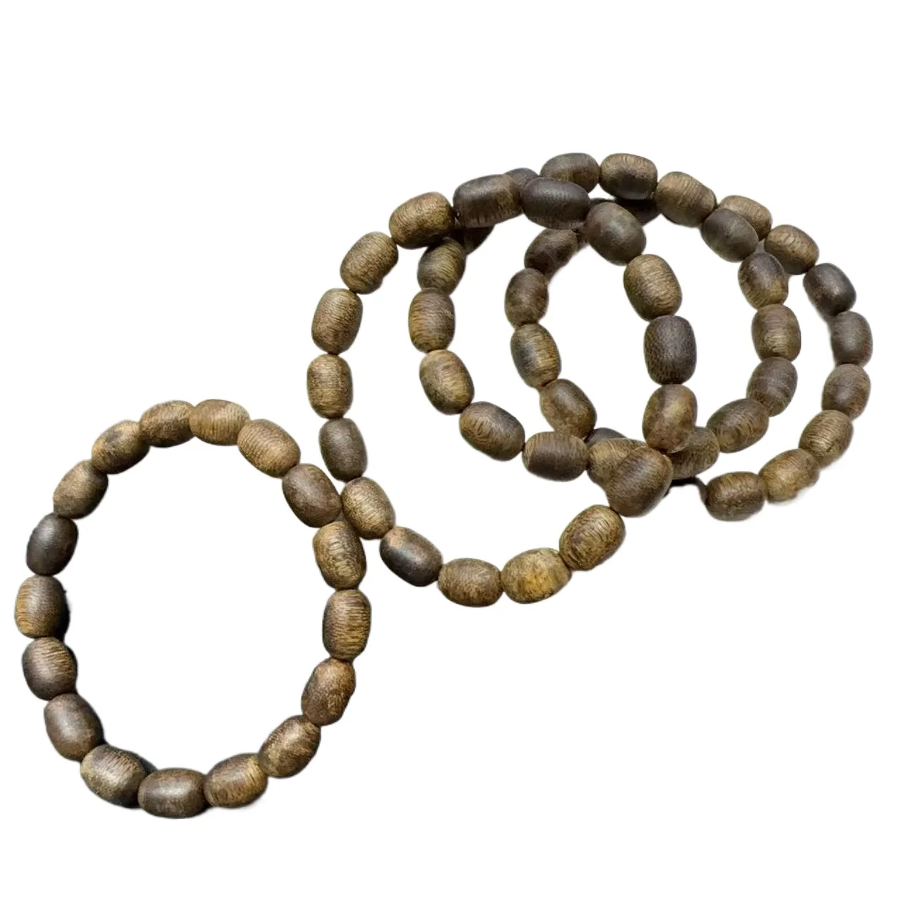 1pcs Hainan Agarwood Jujube Bead Bracelet Natural Aroma Wood Mala Beads Unisex Wenwan Hand String Meditation Wrist Jewelry