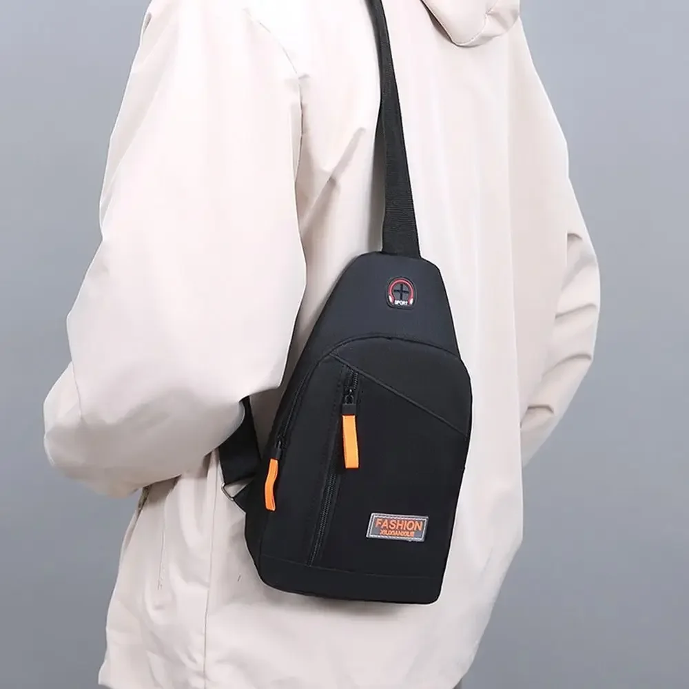 Casual Oxford Cloth Men Chest Bag Lightweight Large Capacity Crossbody Bag Waterproof Multifunctional Waist Bag - view 3