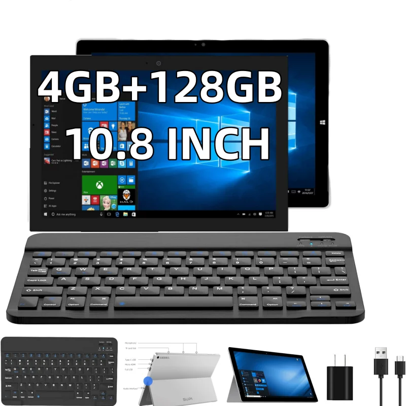 10.1' Windows 10 SUPI Tablet PC 4GB RAM 128GB ROM X7- Z8700 Quad-Core 1.6GHz 1920x1200 IPS Display, Portable Built-in WiFi
