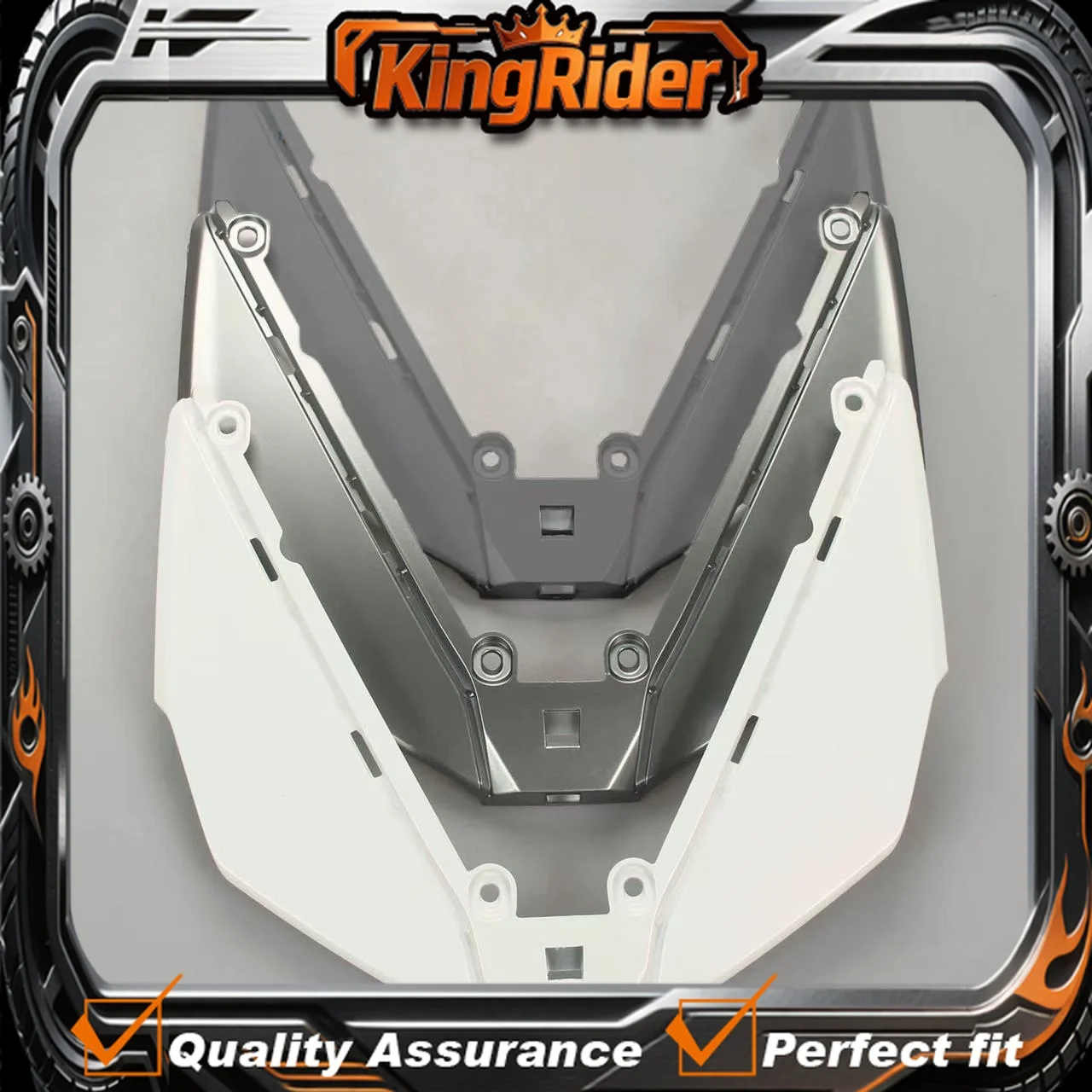 【Supreme quality】Front panel, top cover, and lower windshield cover for SYM 400 ADXTG and 400ADXTG motorcycles - original parts.