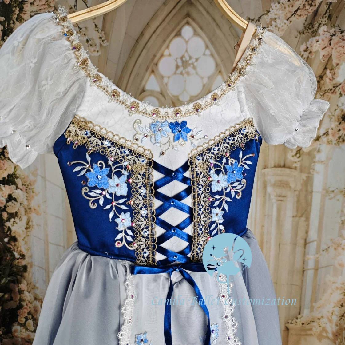 High-end novo personalizado filha de gerberia gisele competição de balé desempenho saia longa de tule adulto e crianças