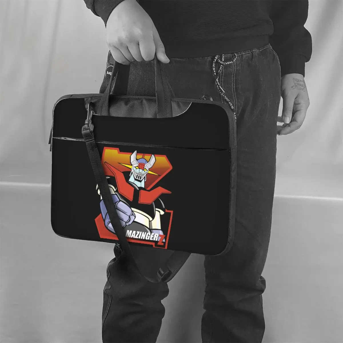Mazinger Z Goldorak Actarus Grendizer masque bandoulière pochette d'ordinateur étui sac d'ordinateur 13 14 15.6 pouces pochette pour ordinateur portable pour Macbook Pro