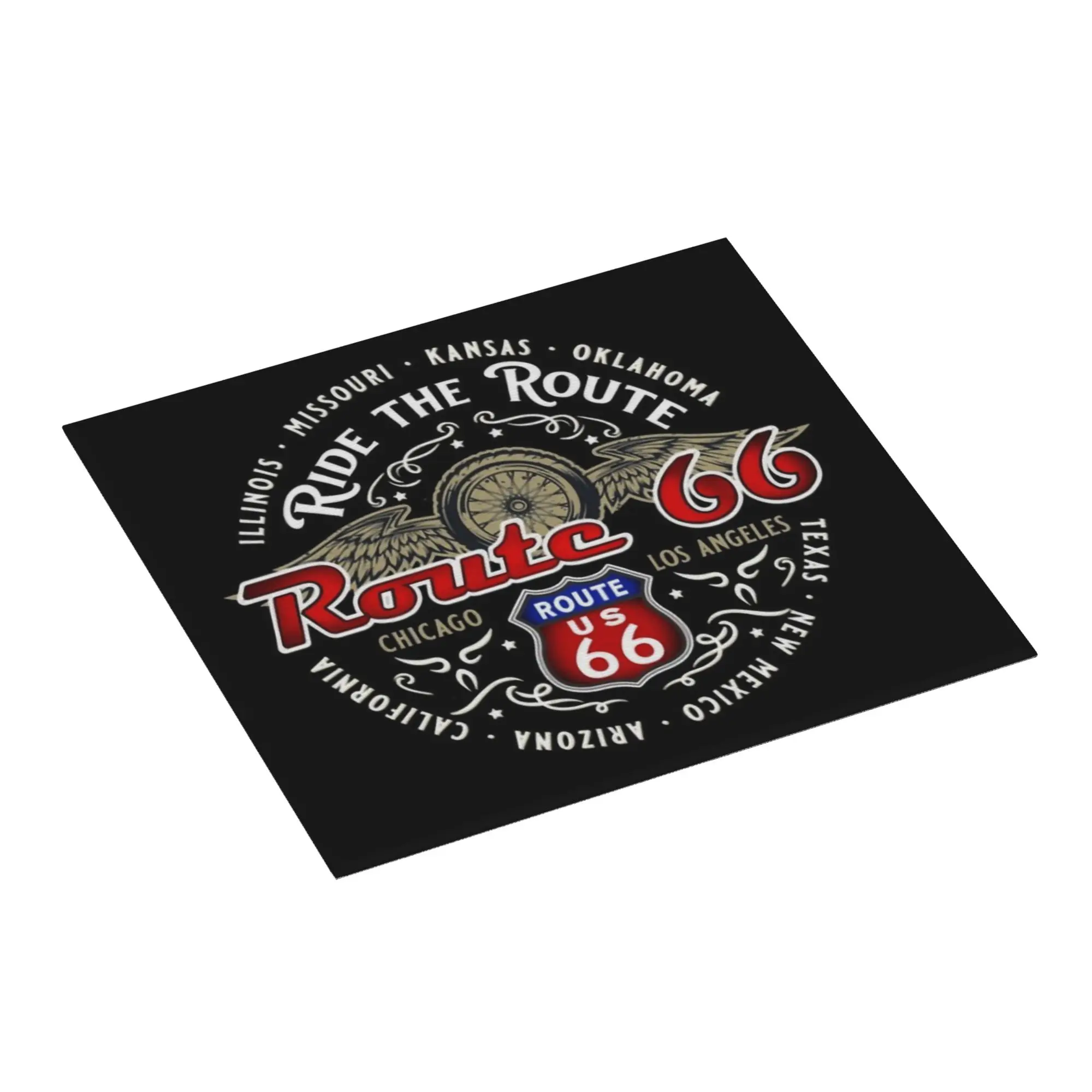 Drying Mat For Kitchen Ride The Route 66 Biker Motorcycle Cruise America's Highway Water Absorbent Kitchen Counter Protector Mat