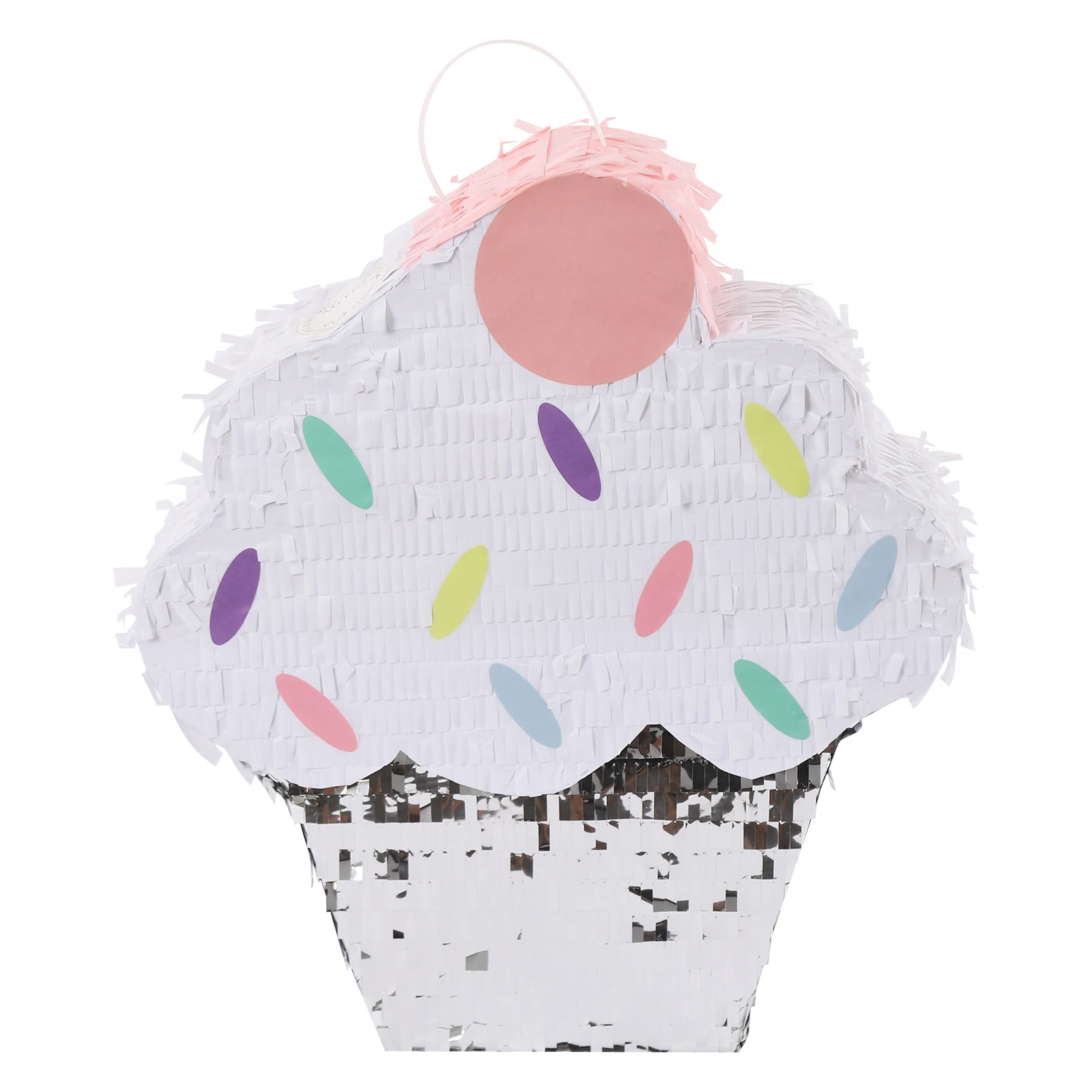 Ice Cream Birthday Pinata Cupcake Donut Cake Ice Cream Waffle Pinata Small Drawstring Pinata with Stick Eye Mask for Kids Girls