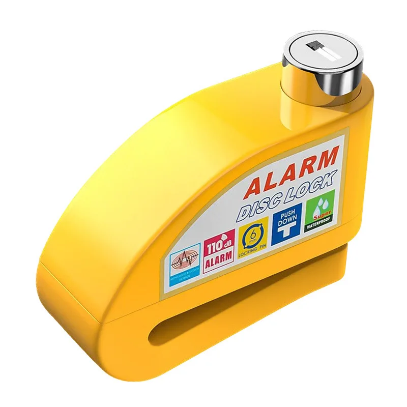 

Motorcycle stainless steel disc brake lock, electric vehicle lock, highly sensitive bicycle anti-theft lock, disc alarm lock