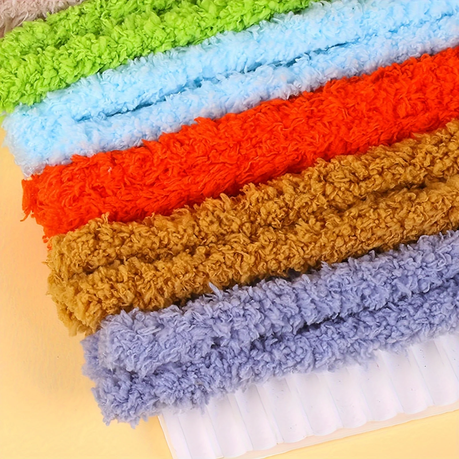 DIYコーラルベルベットツイストキット、ぬいぐるみの子犬や小動物を編むための超高密度手工芸品素材、完全、7個