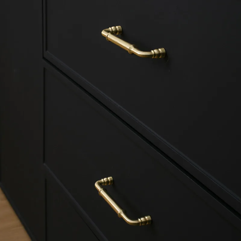 French-Style Wardrobe Pulls Household Drawer Handles Cabinet Door Knobs Wall-Mounted Handrails Elegant and Sturdy