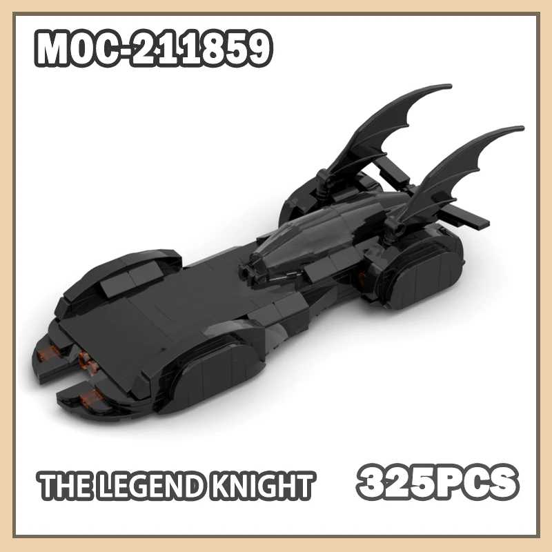 

MOC- 211859 Строительные блоки Legend Knight, спортивный автомобиль, супергерой, классическая игрушка из фильма, одинаковые развивающие креативные подарки, 325 шт.
