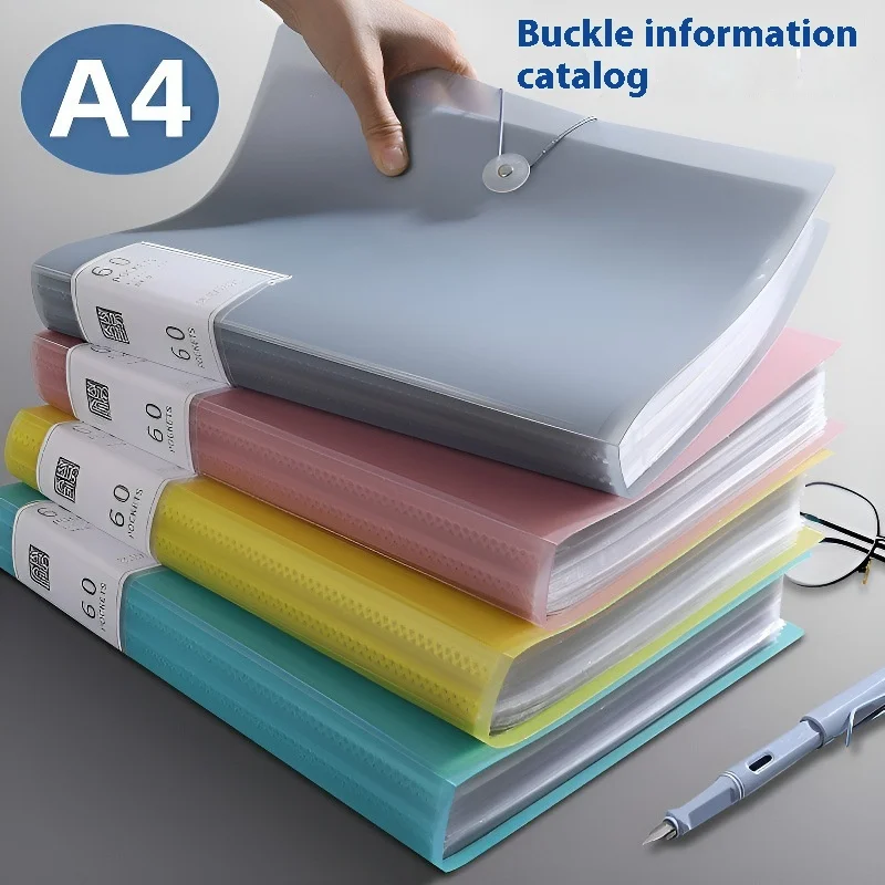 

A4 Transparent Information Booklet Folder Multifunctional Paper Storage Bag for Pregnancy Prenatal Examination Archive