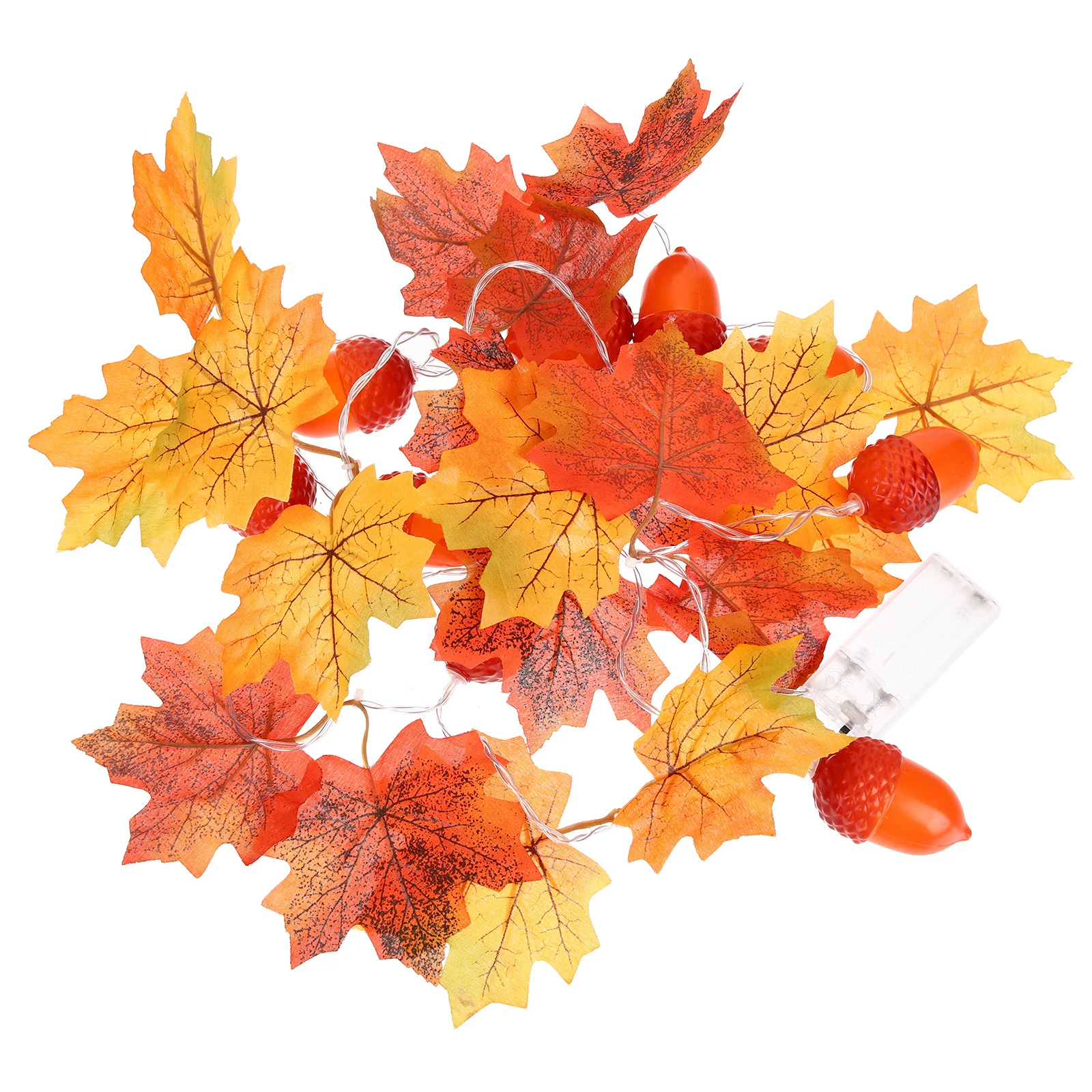 2 Meter 10LED Maple Leaf Garland Lights Fall Decor Indoor String Lights for Thanksgiving Home Autumn Party Decoration