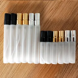 100Pcs/Lot Ground Glass Perfume Spray Separate Bottle With Aluminum Atomizer Empty Cosmetic Containers For Travel