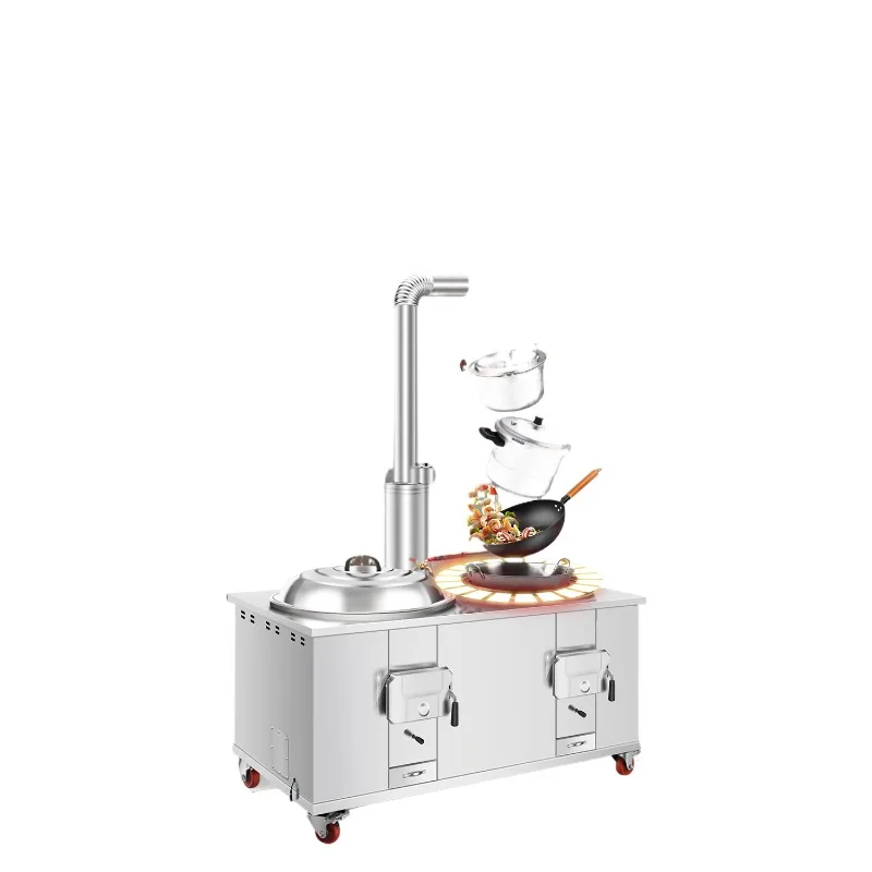 

New rural firewood stove, wood-burning household double stove