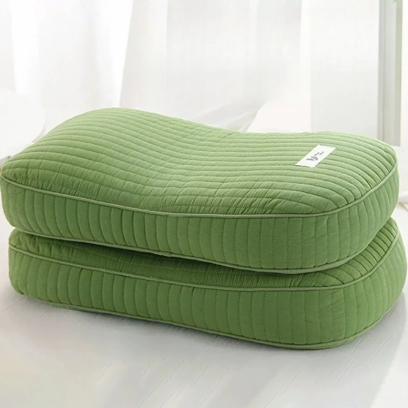 Buckwheat Pillow for Adults Sleep Support Neck Pain Relief Summer Small Firm Pillow