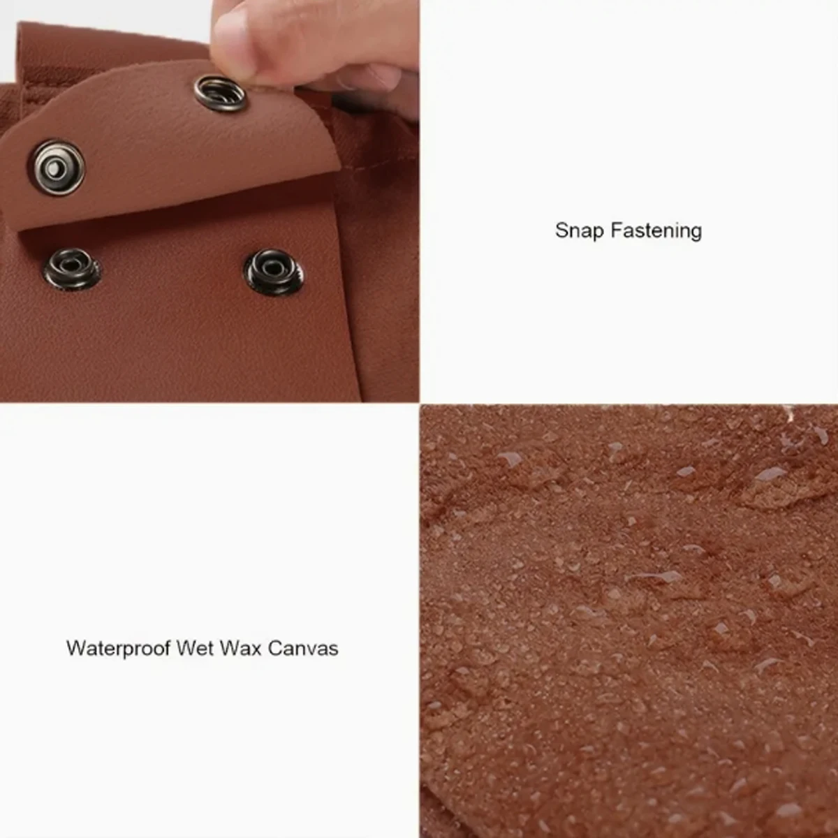 휴대용 야외 캔버스 허리에 걸 수 있는 공구 가방 접이식 베리 가방 수납 가죽 캠핑 정글 정리 가방