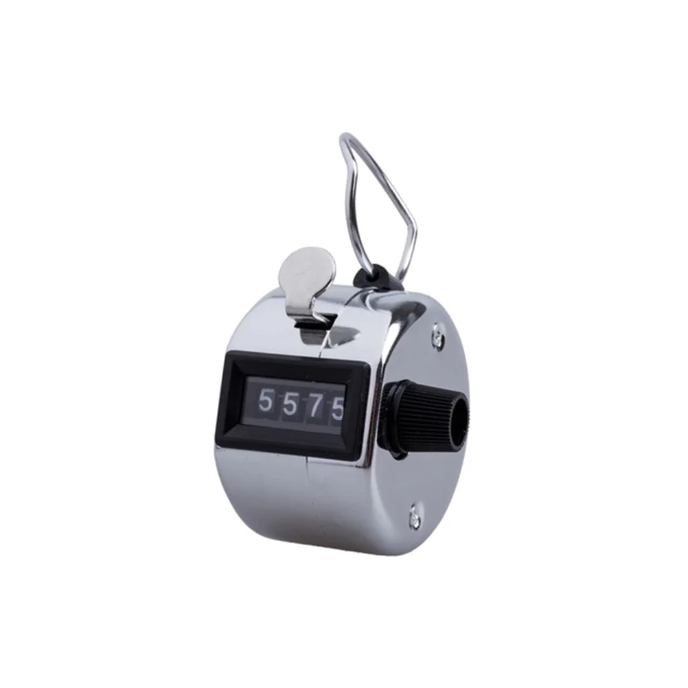 

Hand Tally Held Counter Mechanical Full Metal Number Clicker Counting Recorder Silver