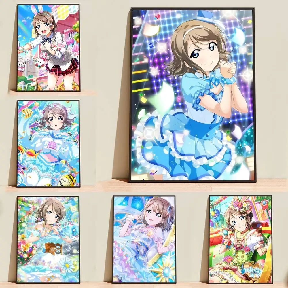 Y-You Watanabe LiveL A-Aqours Poster Wall Art Print Decorative Mural Home Decor Gift Unframed Customizable