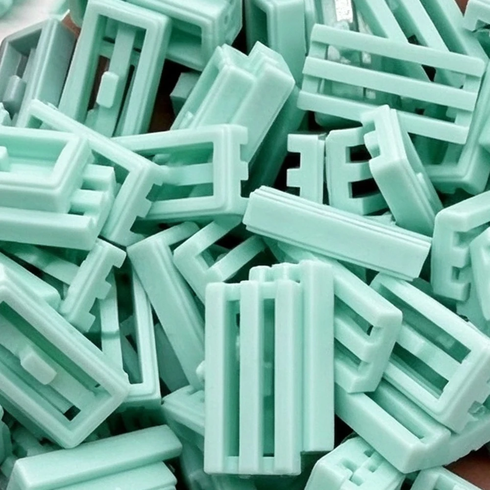 16mmX8mm Harp Fence Building Block Particles,Parallel Line Bricks,Handmade Ball & Slime Filler,Squeeze Ball DIY Craft Accessorie