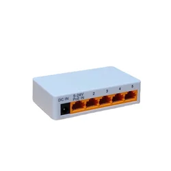 Répéteur de commutateur réseau d'extension POE, prise en charge de la stérilisation IEEESterilial, 3PG, at, bt, 100m, 5 ports, 100Mbps, commutateur NVR IPC