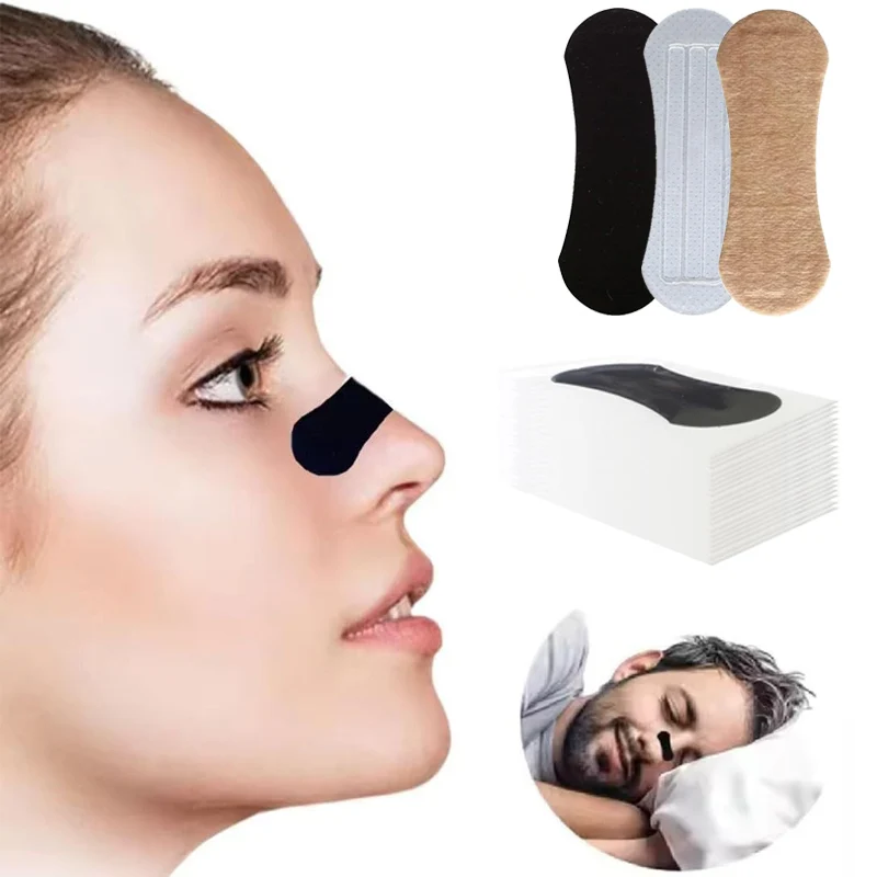 

90/60/30/10PCS Anti-Snoring Nasal Strips – Enhanced Breathing Sleep Aid Device for Better Sleep