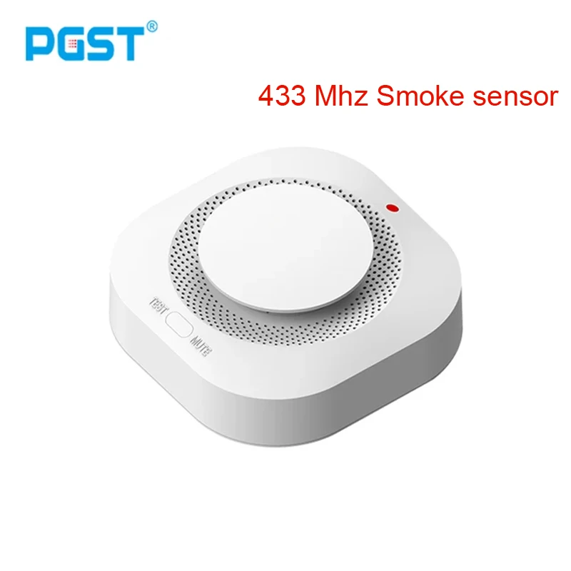 

PGSTwireless smoke detector,433MHz, real-time detection,home safety fire alarm sensor, fire-fighting equipment, used with host