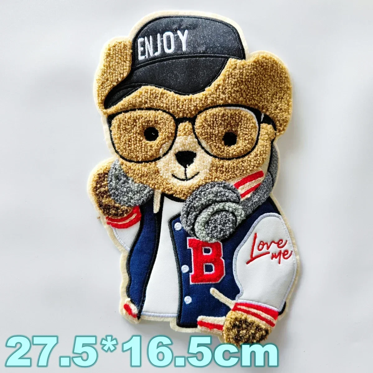 Embroidery Cat Patch Animal Cartoon Towel Bear Patches,chenille Bears Badges,cats Appliques for Clothing A2112101