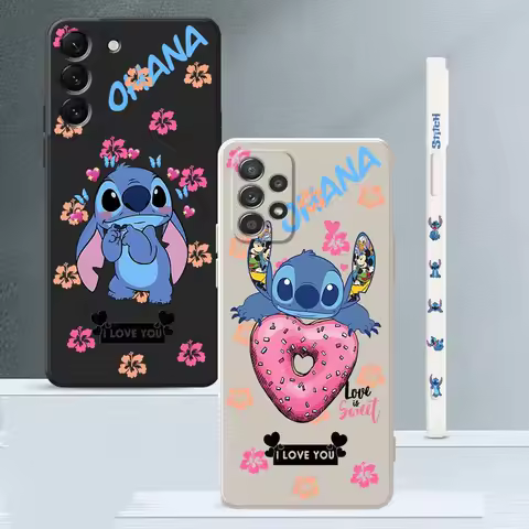 Disney Stitch Phone Case for Samsung Galaxy A54 A52 A14 A53 A12 A13 A23 A34 A33 A21s A11 A15 A16 A22 A24 A25 4G 5G Cover