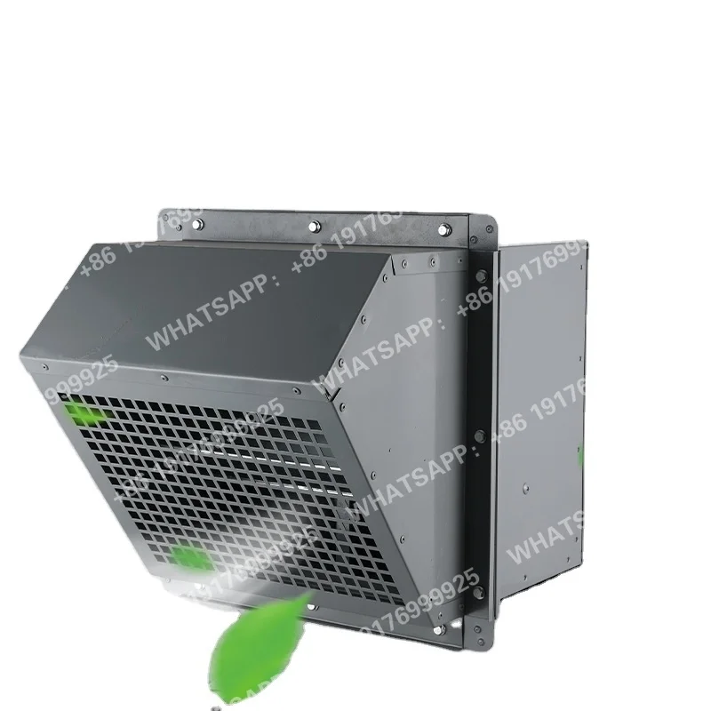 Wall Mounted Low Noise Square Axial Exhaust Fan With Rainproof Elbow Industrial Use Carbon Steel 220/380v
