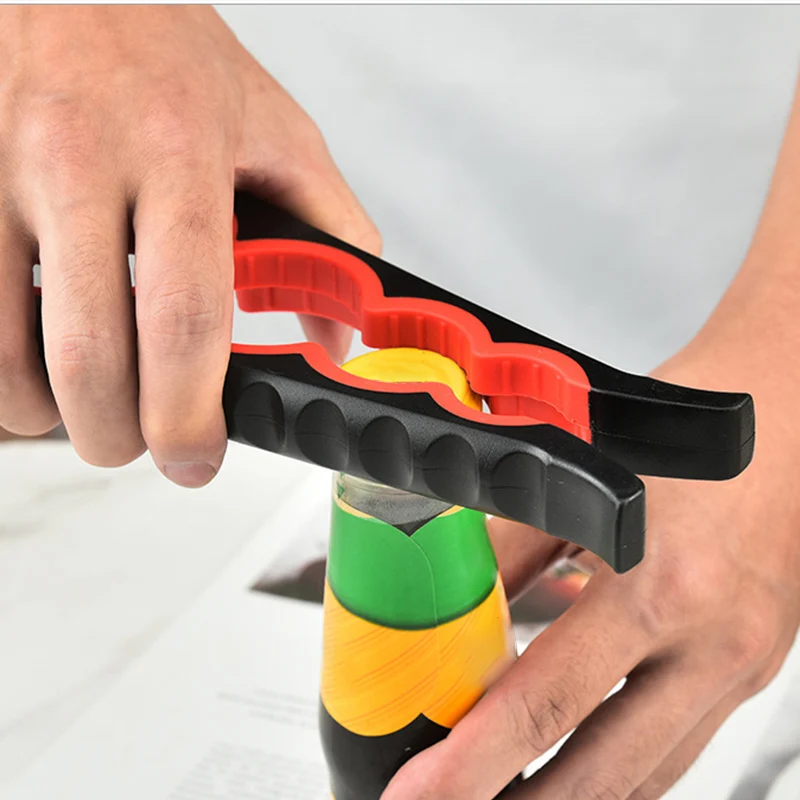 4 In 1 Multifunctional Bottle Opener New Multi-purpose Can Screw Cap Opener Can Opener Non Slip And Labor-saving Lid Opener 2025