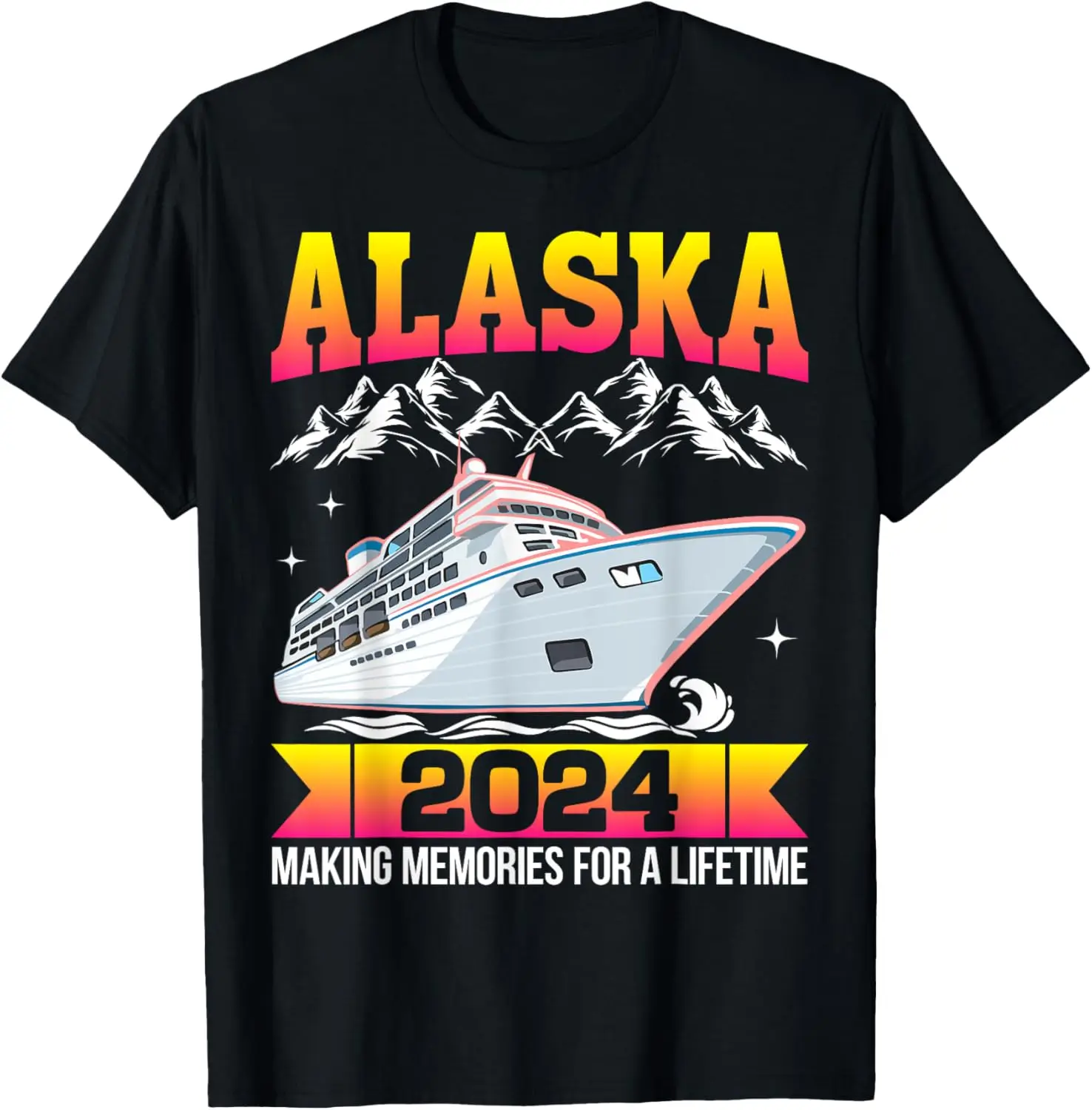 

Retro Alaskan Cruise 2024 Cruising to Alaska T-Shirt