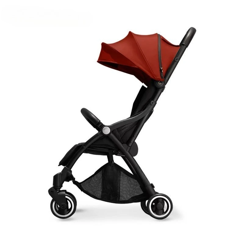 

Lightweight Newborn Baby Stroller Convertible Lying Position One Hand Auto Fold Infant Pushchair Compact Travel Pram