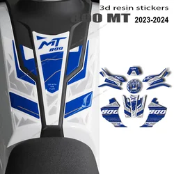 NEW 800mt Sticker 3D Gel Epoxy Sticker Kit 3D Motorcycle Tank Pad Protection Sticker for CF Moto 800MT 800 MT 2023 2024