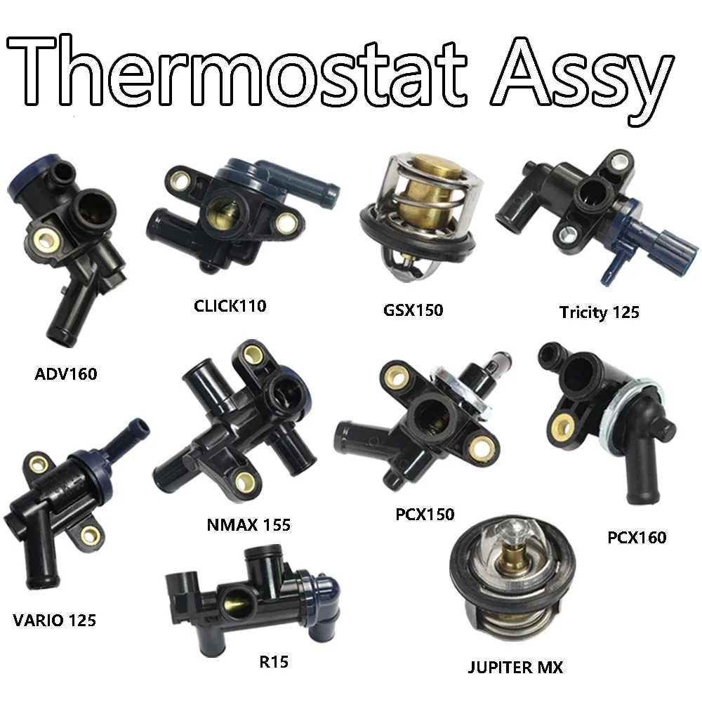 Thermostat Assy Vario Pcx Adv Click 125 150 160 Aerox Nvx Nmax 155 Cbr150 Y16zr Ego Lc Mio Mxi 125 Lc135 V1-V8 Raider 150 Fi