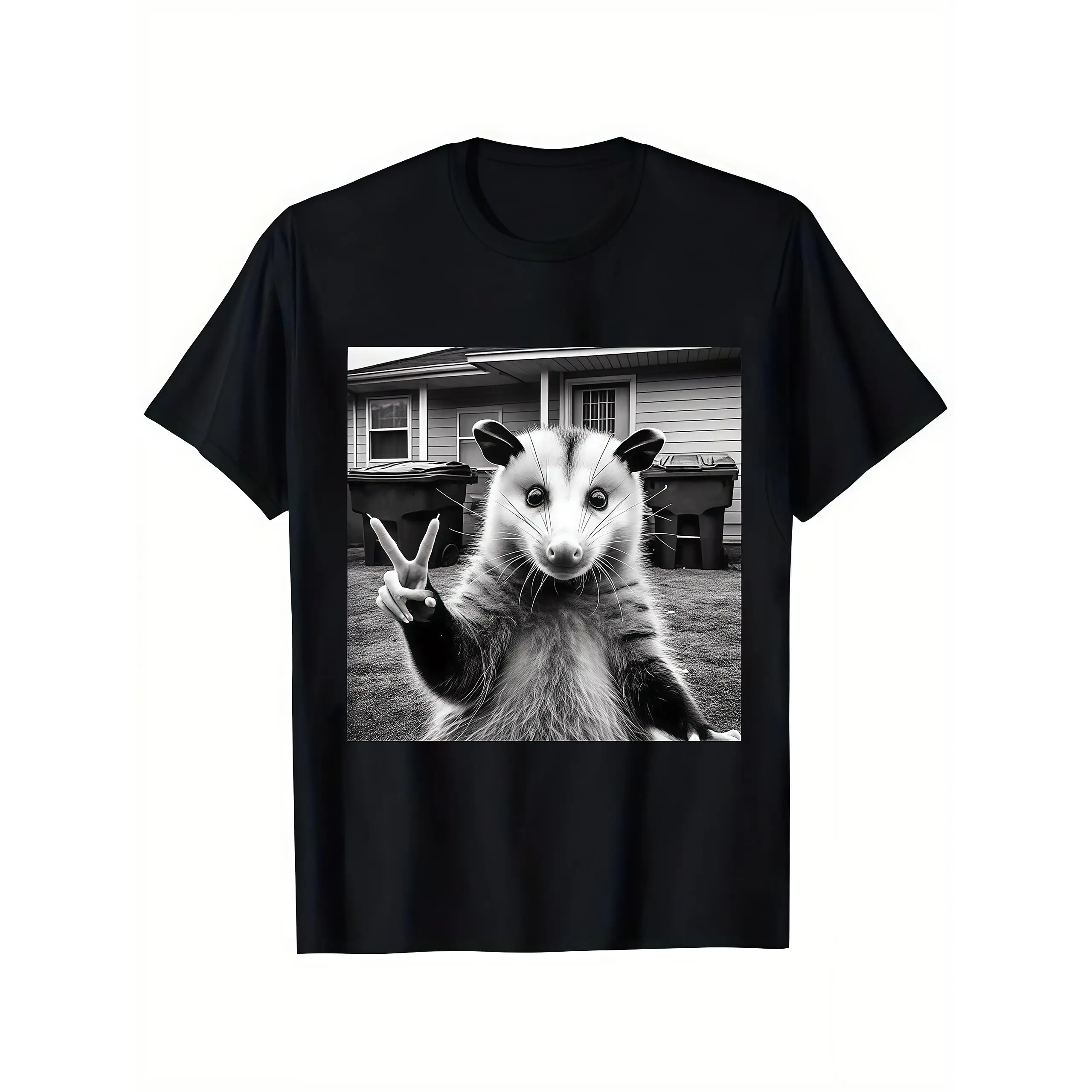 

Funny Opossum T-shirt Peace Sign Possum Lover Humorous Animal Gift Unisex