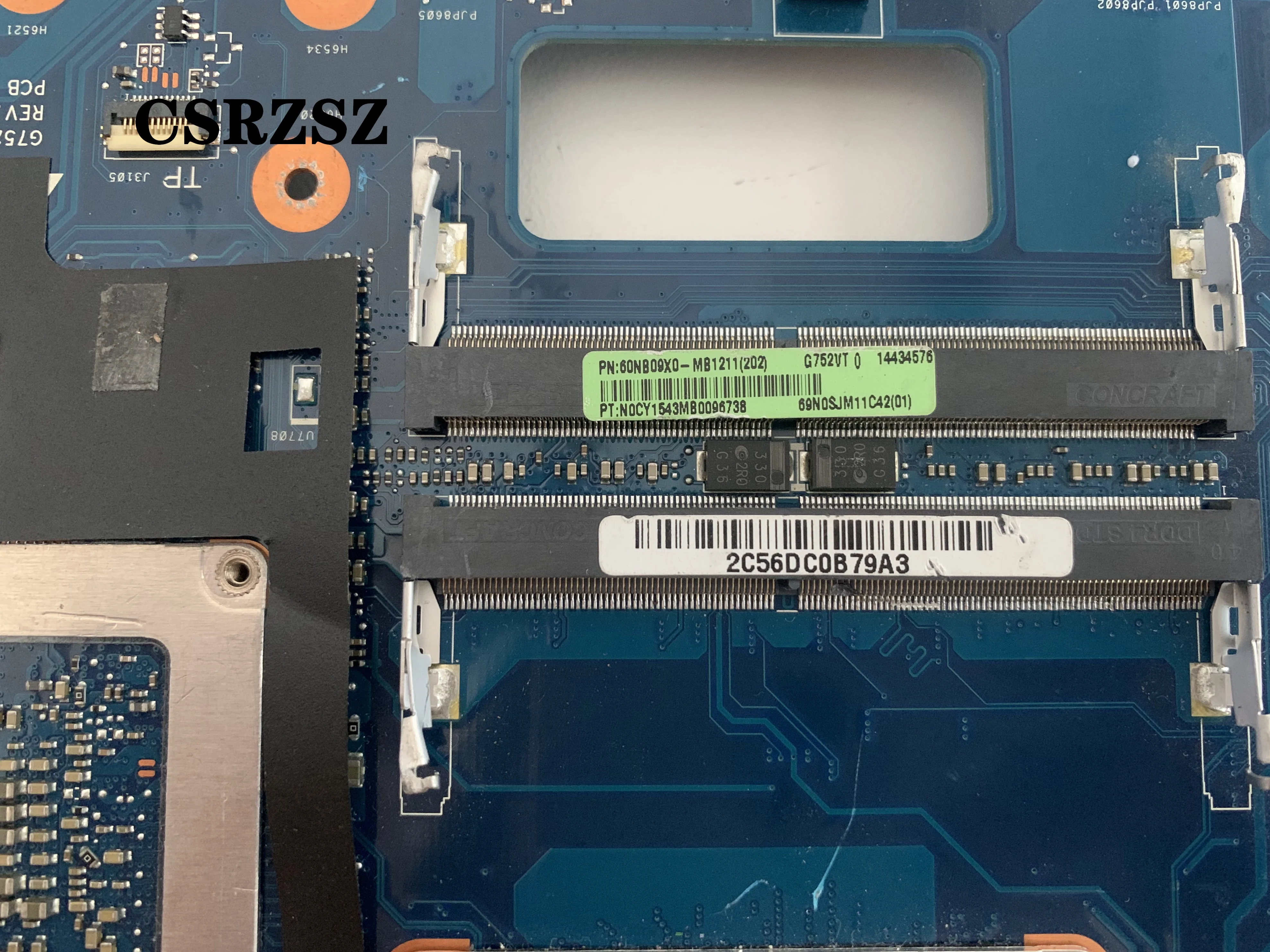 Imagem -04 - Csrzsz para Asus G752vy G752vt Placa-mãe do Portátil Rev 2.0 I76700hq Cpu Gtx970m Teste ok 100 Original