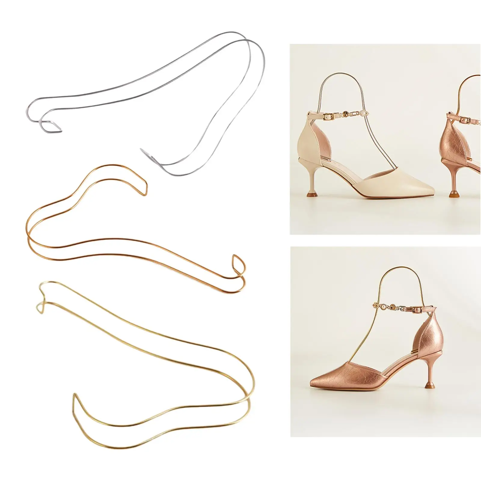 Display für Schuhständer-Einsätze, hochhackiger Sandalenhalter für Shopping, Garderobe