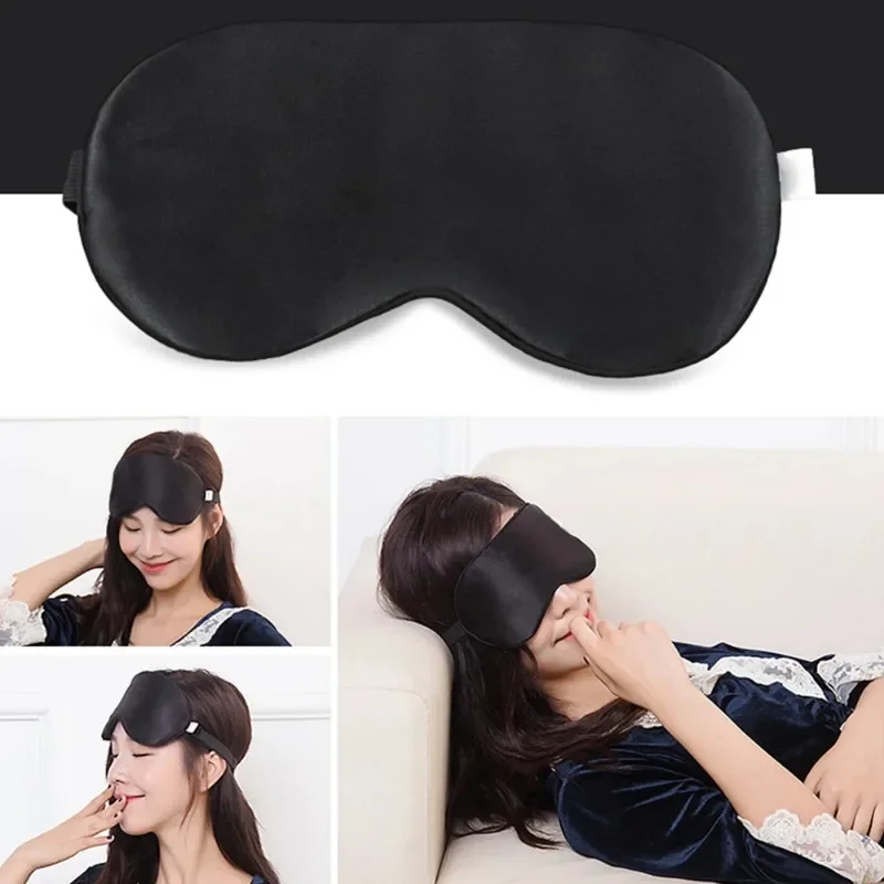 

Mulberry Silk Sleep Mask 100% Natural Soft Eye Patches Blindfold Smooth Sleep Aid Eyeshade Eye Cover Patch Bandage Comfort