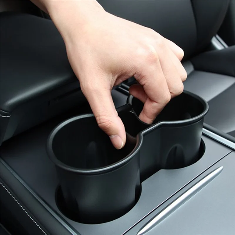 Car Central Control Water Cup Fixed Holder Slot Slip Limit Clip Accessories Replacement For TESLA Model Y Model 3-N25R view 2