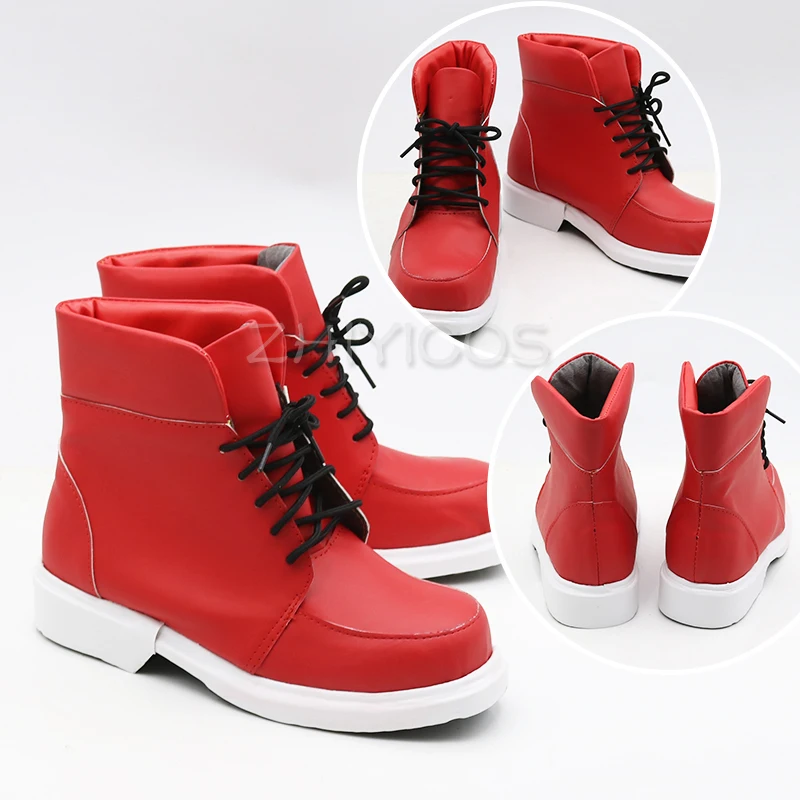 

New My Hero Academia Izuku Midoriya Cosplay Shoes My Hero Academia Cosplay Boots Lace-up PU Leather Carnival Halloween Shoes