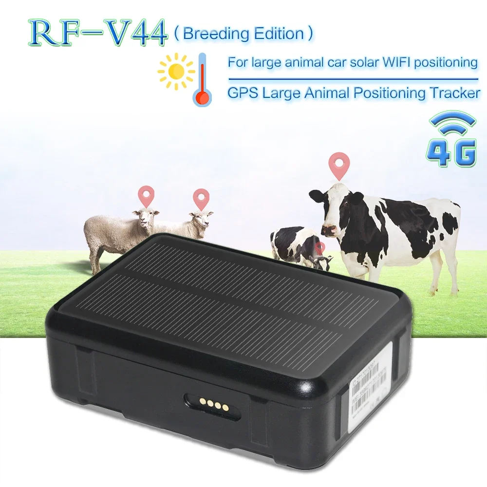 solar energy GPS Tracker 2G/3G/4G  tracking system RF-V44 gps tracking wireless  car tracker supports temperature sensor