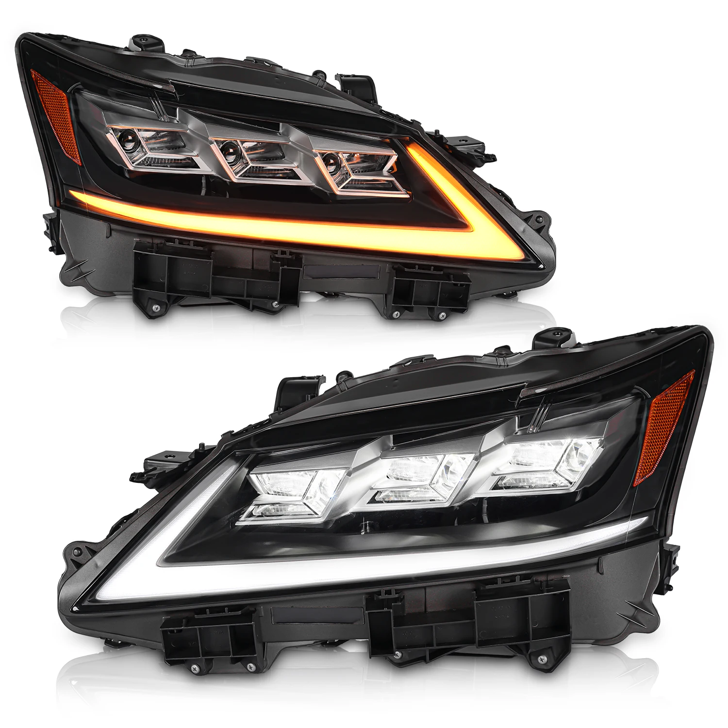 

Archaic Auto Lighting 3 Lens LED DRL Front Lamp Sequential Turning for Lexus GS GS250 GS300 GS350 2012-2015 Headlights