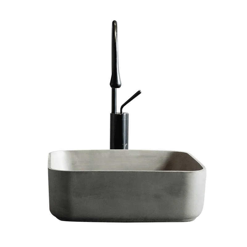 

Прозрачная бетонная столешница, умывальник с защитой от брызг воды, умывальник для балкона, бытовой умывальник для ванной комнаты