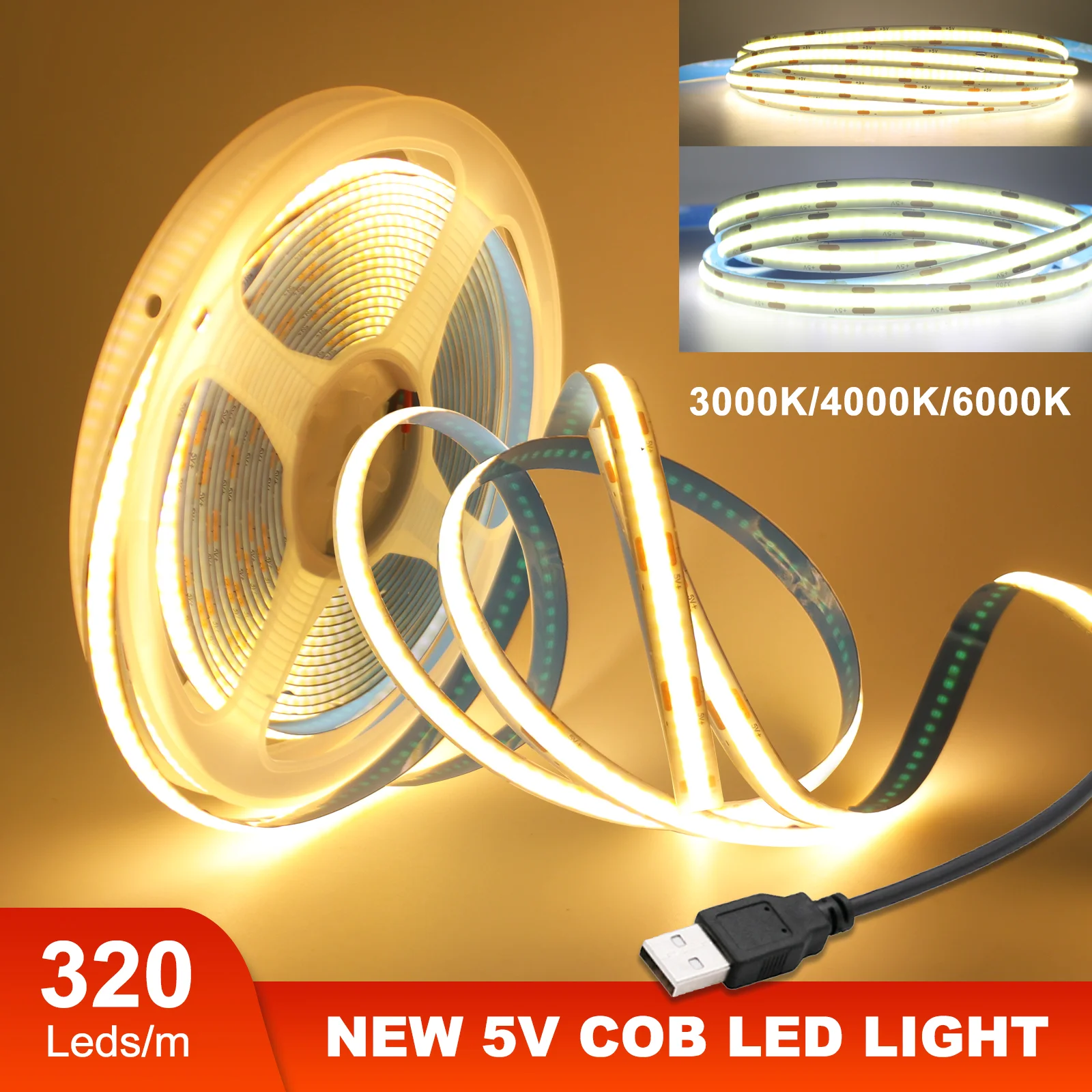 Usb Powered Cob Led…
