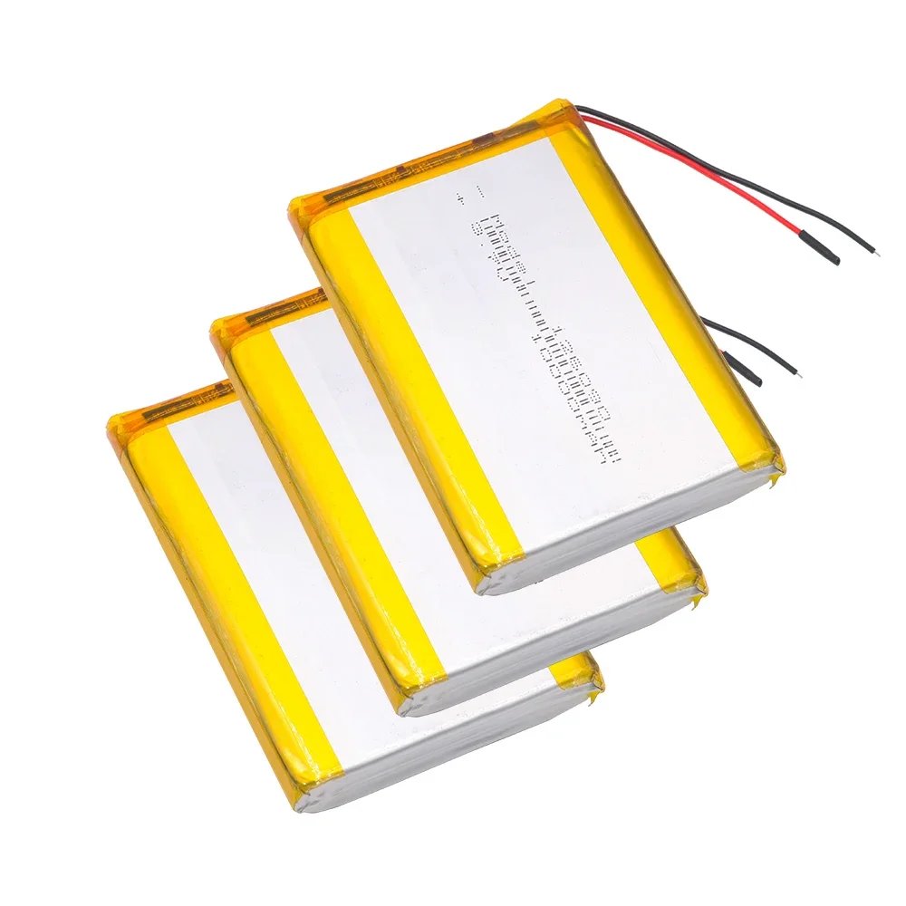 PATOZM Rechargeable 3.7v 10000mah 126090  charging lithium polymer battery for Smart mobile phone