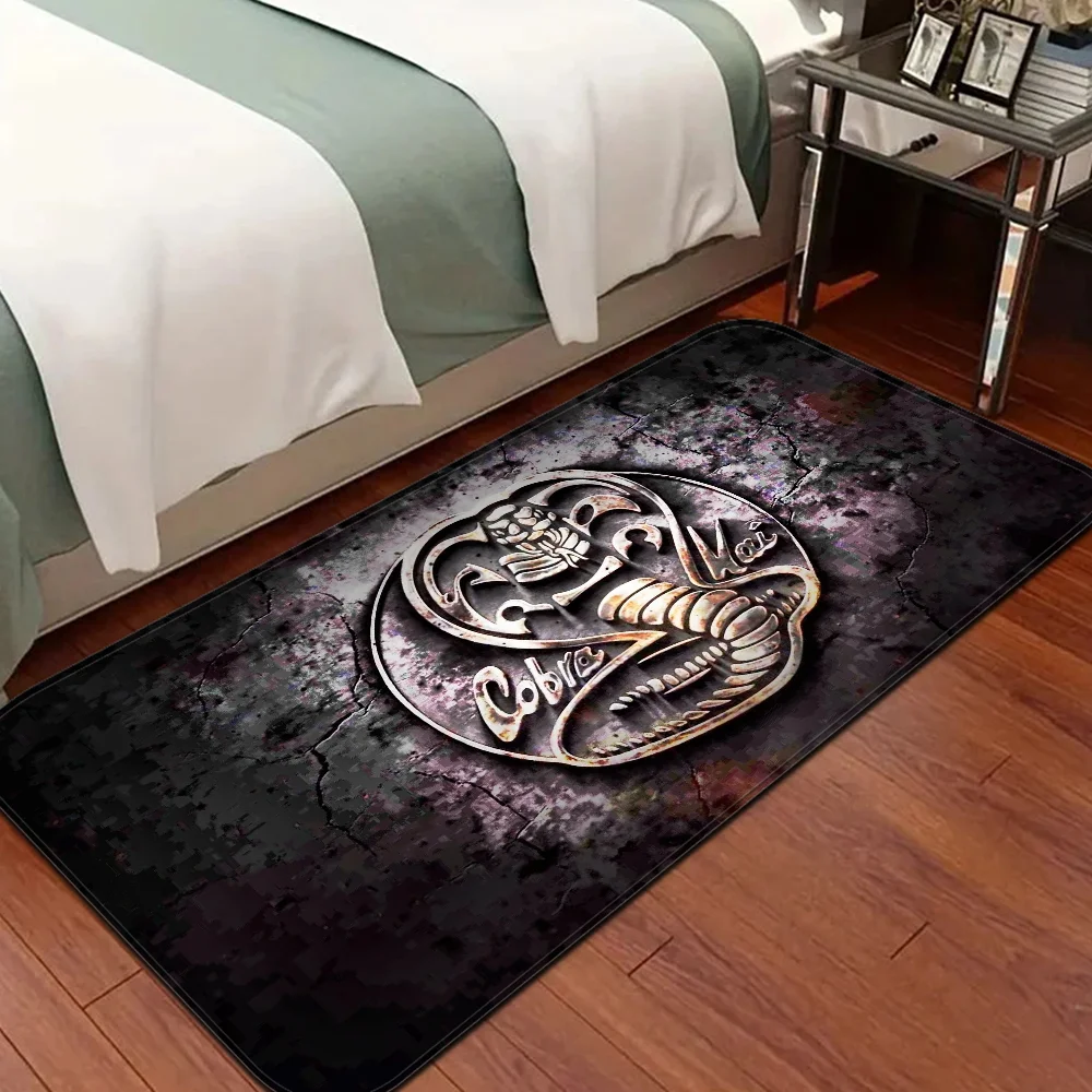 Cobra Kai Snake Floor Mat Bathroom Mat Kids Room Bedroom Decoration Balcony Anti-Slip Doormat Living Room Welcome Rug