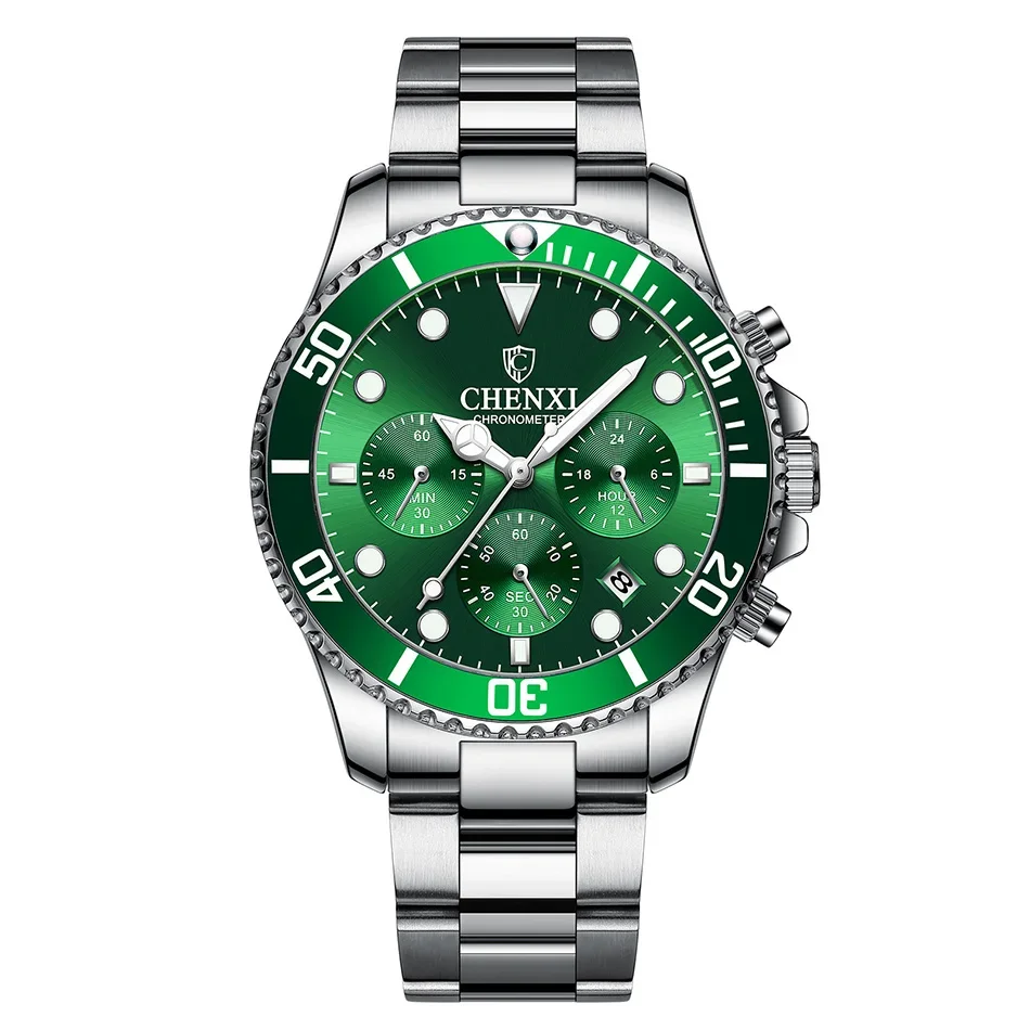 Popular Green Men Dress Watches Waterproof Fashion Casual Business Wristwatch for Men Luxury Classic Design Male's Clock Gift