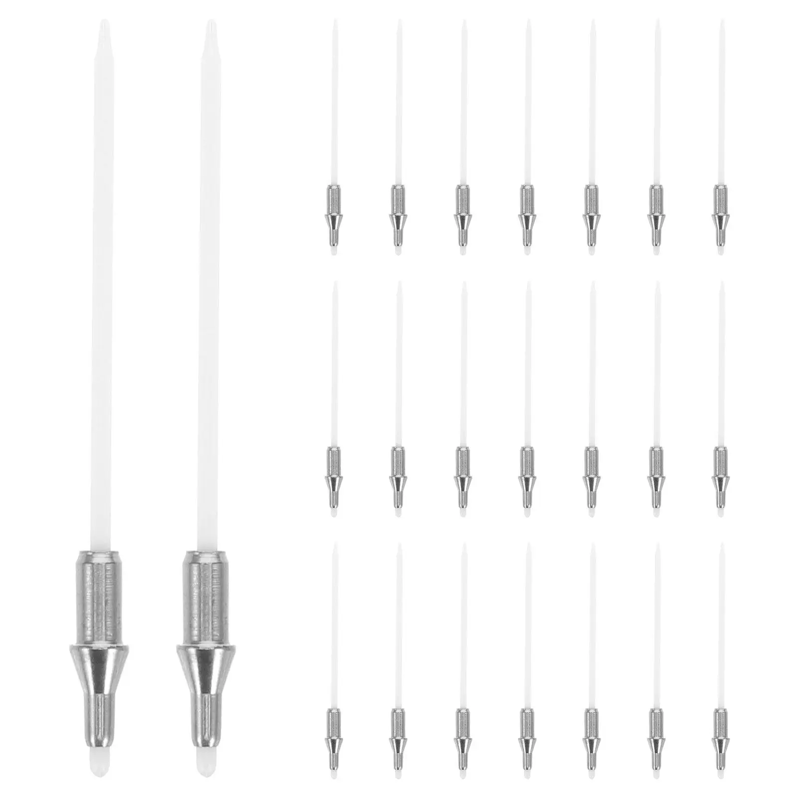 100pcs Dual-Tip Marker Pen Nibs for Precision Drawing, DIY Art, and Marker Repair – Fine Metal Tips