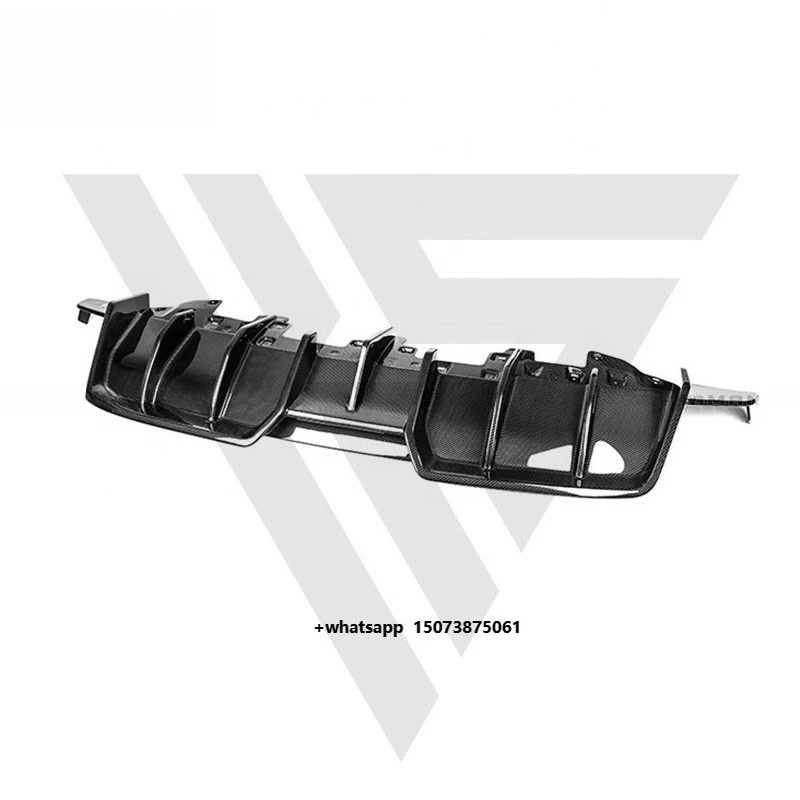 High Quality PT Style Dry Carbon Fiber Car Parts Rear Diffuser Lip for Lambo Huracan EVO Carbon Diffuser