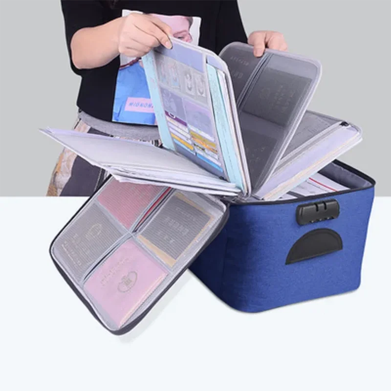 Large Capacity Document Storage Bag Multifunctional Waterproof Business File Storage Bag Document Organizer Bag Accessories