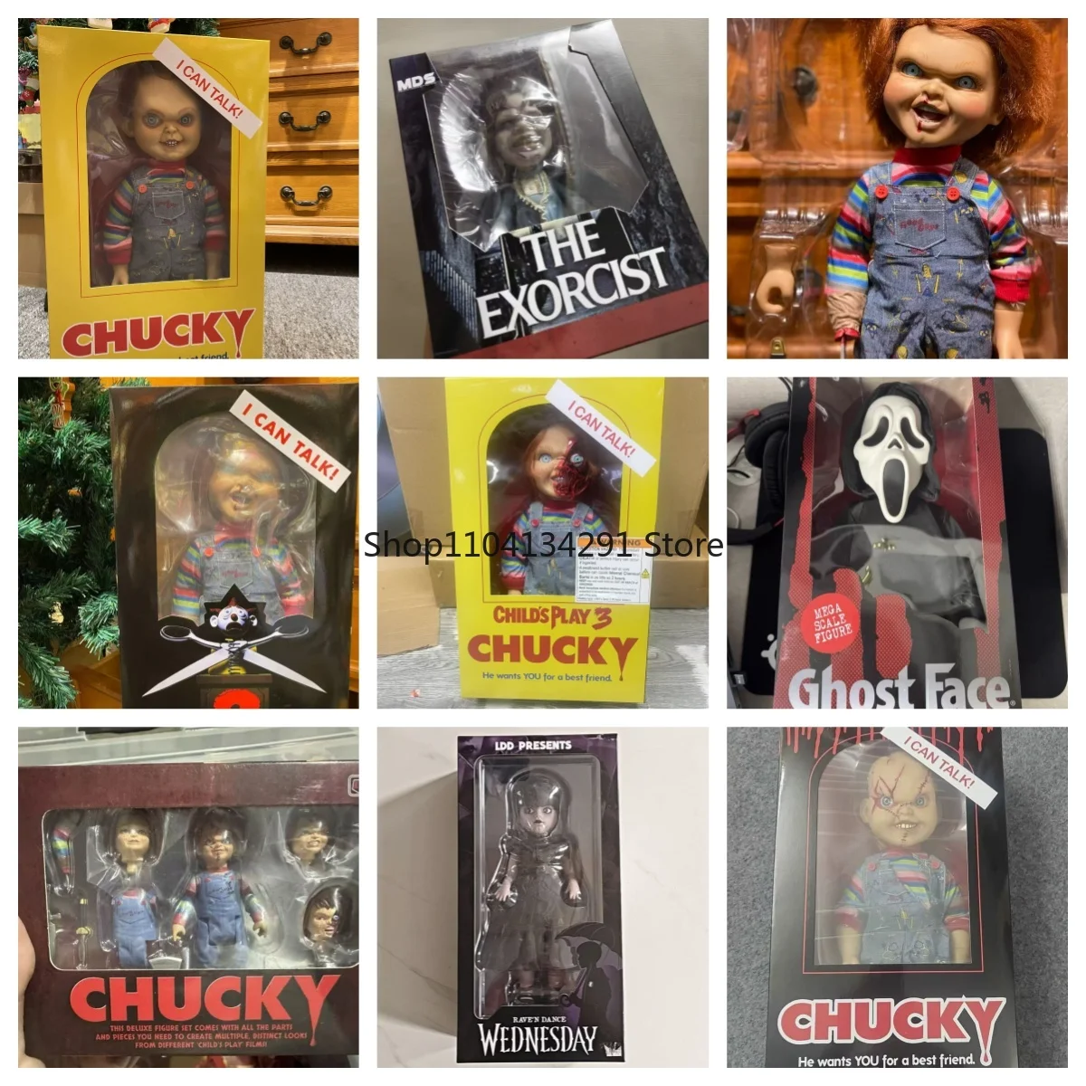 

Original Mezco MDS Child's Play Chucky Voice-Activated Action Figure Halloween Gift Collectible Toy